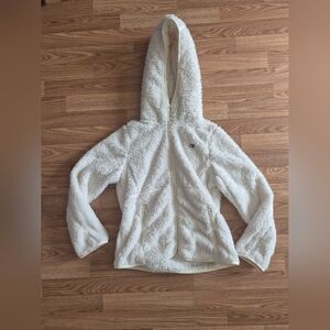 Tommy Hilfiger Women's White Fluffy Jacket
